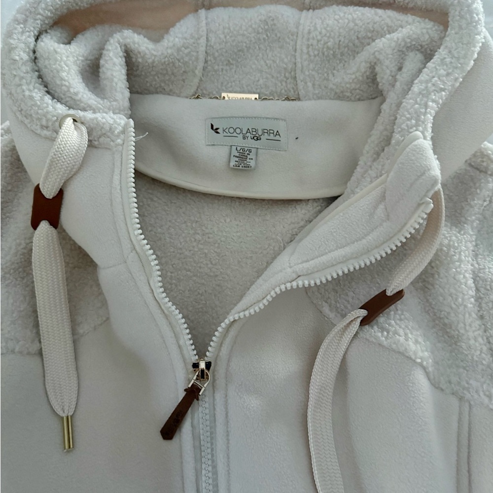 UGG KoolaBurra Soft Cream Teddy Jacket NWT Large - Picture 9 of 15